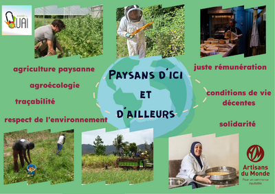 Quinzaine du commerce équitable: un stand aux portes ouvertes de l'AMAP du Quai